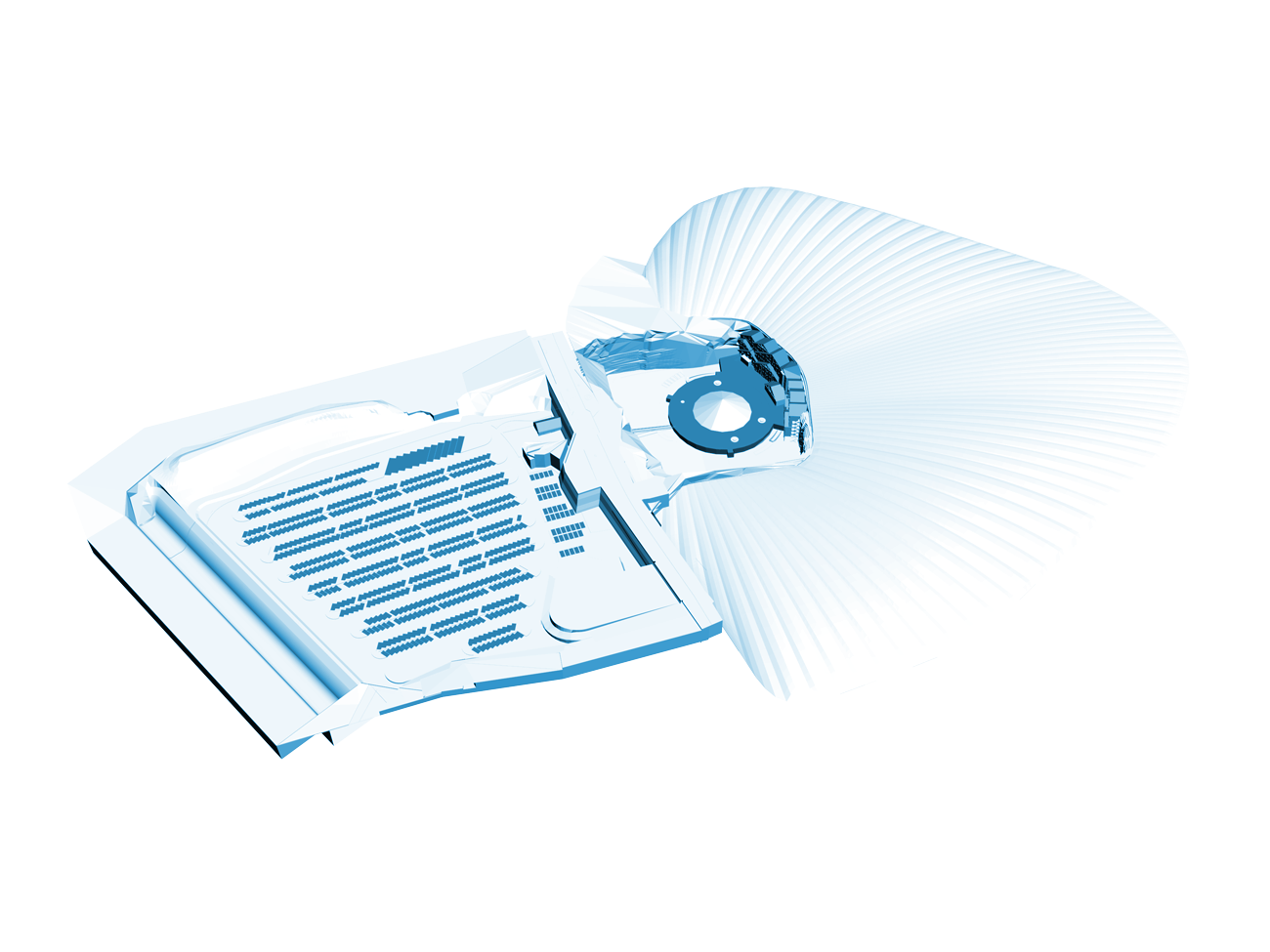 3d view of the indoor ski resort Snowgames